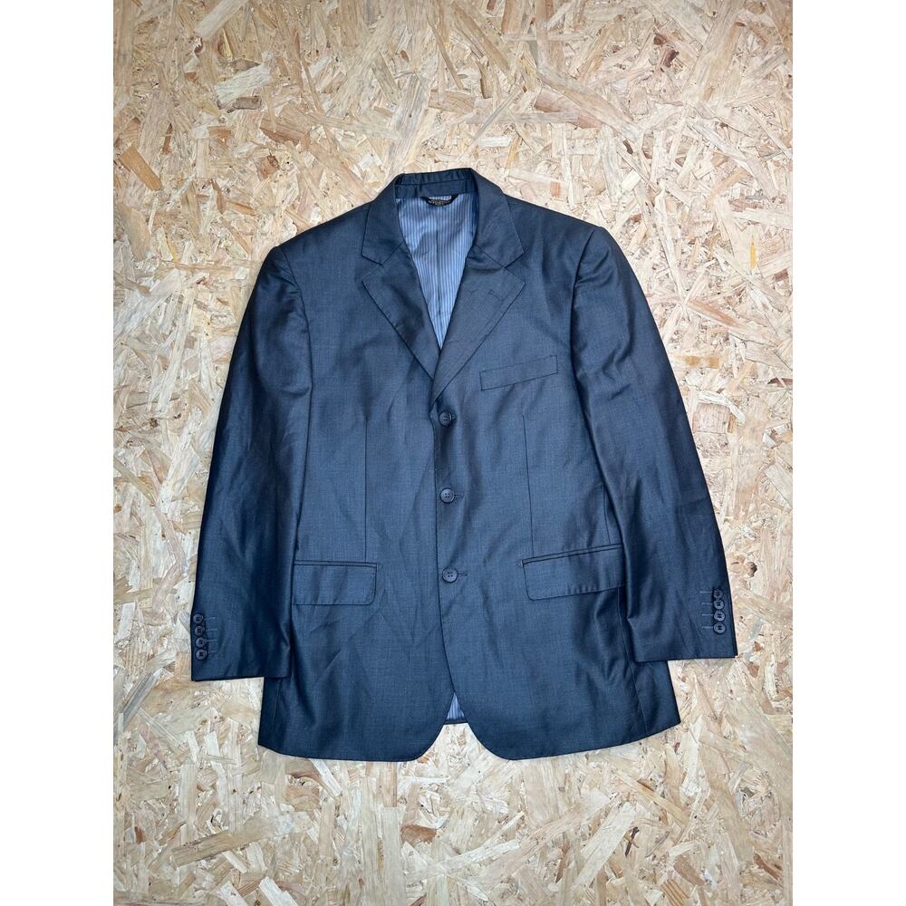 G Giorgio Italy Men’s Gray Long Sleeve Three Button Pocket Suit Sz S